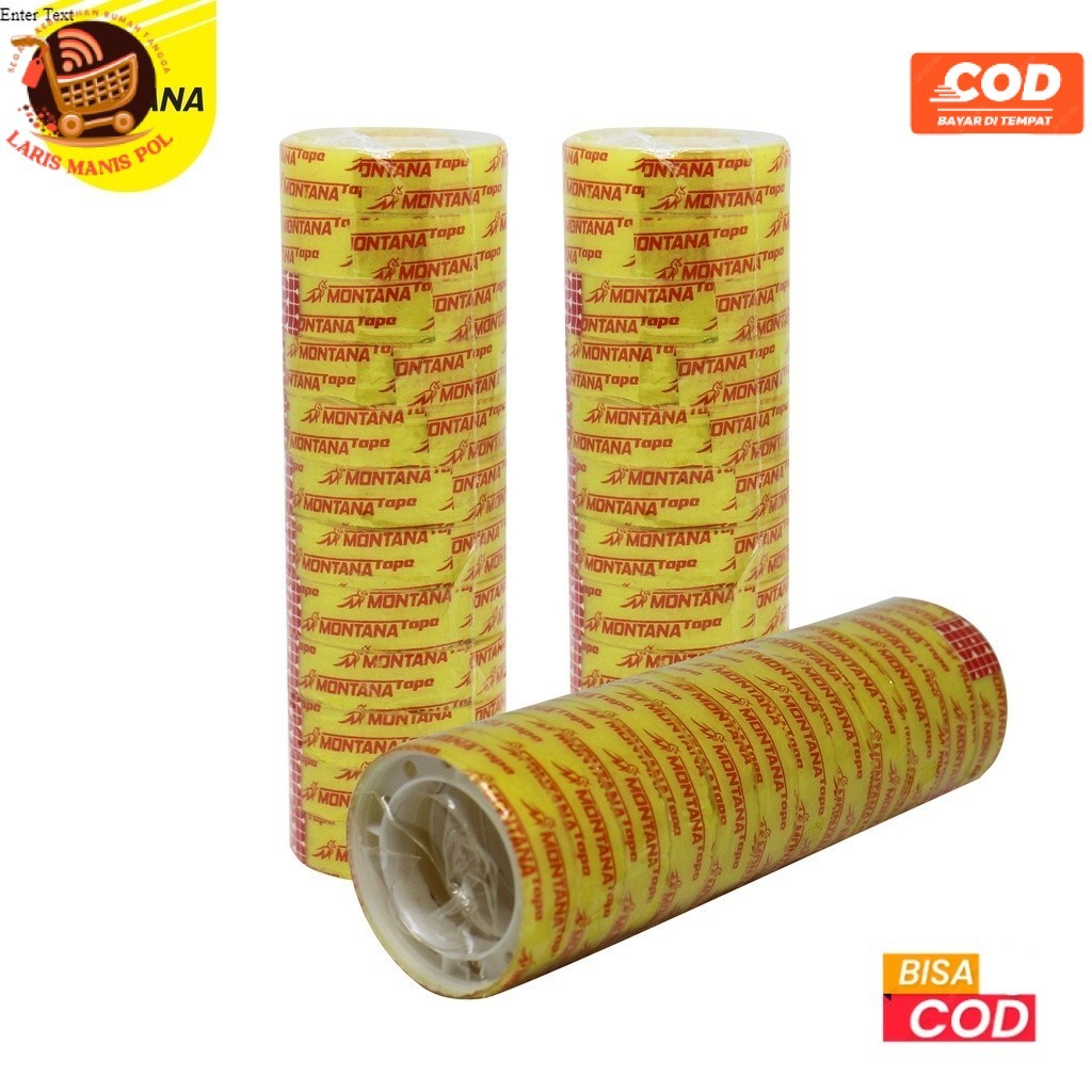 

LMP 6pcs Isolasi Kado 12mm x 3yard Stationery Tape Pita Perekat Selotip MT-12AA