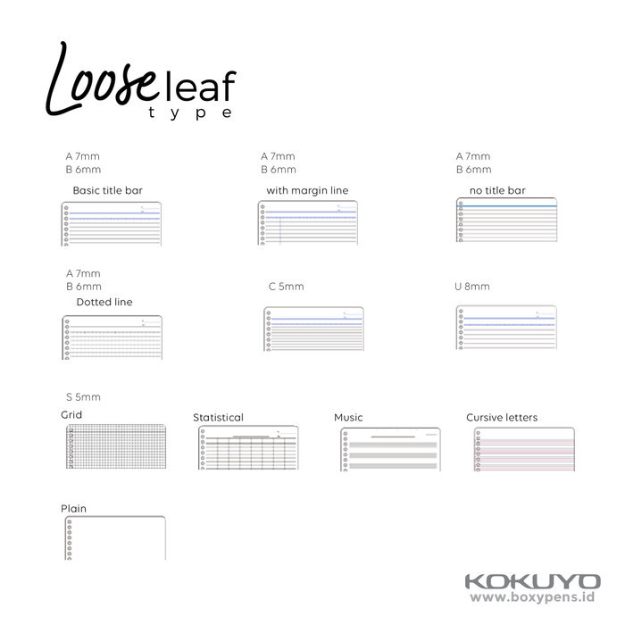 

Kokuyo Campus Loose Leaf B5 Grid for Pencil