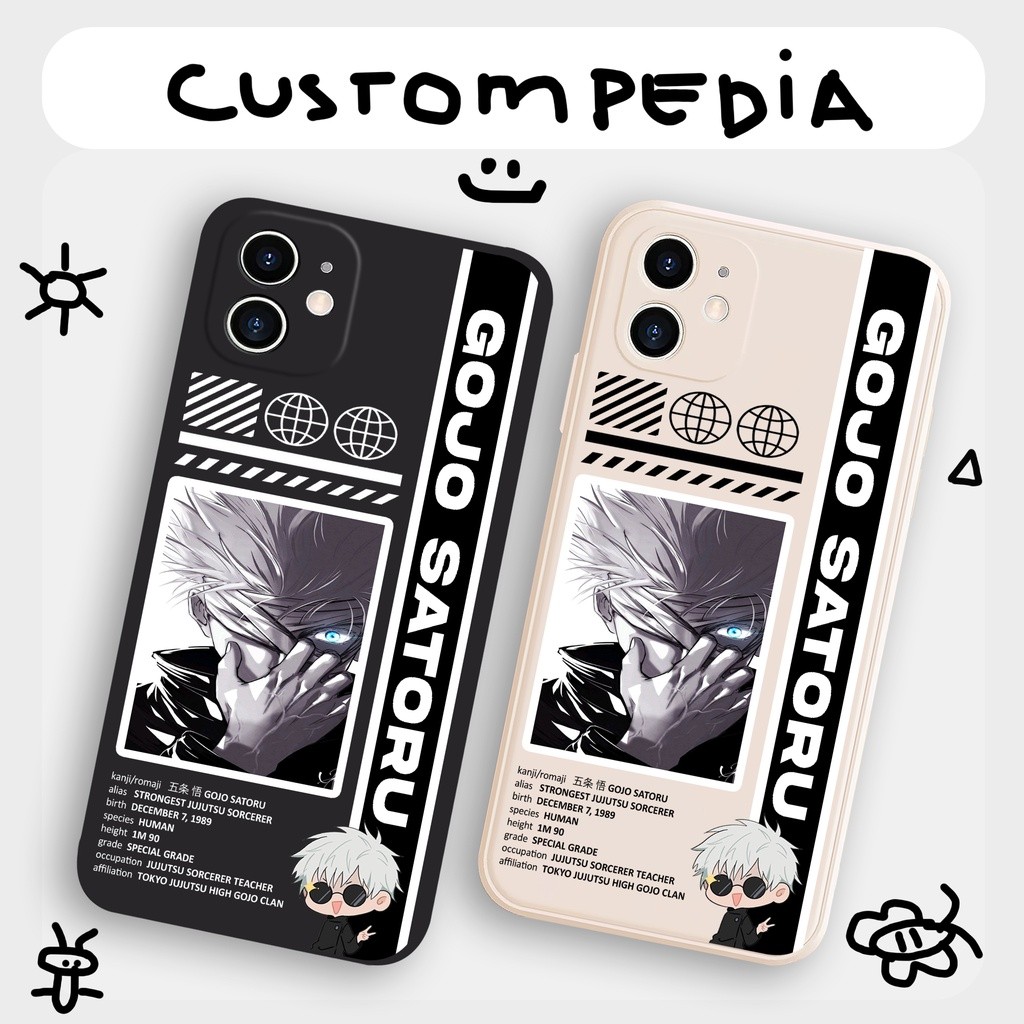 [PROFESORCASE] Casing Infinix Smart 4 5 6 Hot 10 11 12 Play Note12 Jujutsu Kaisen Gojo Satoru Statis