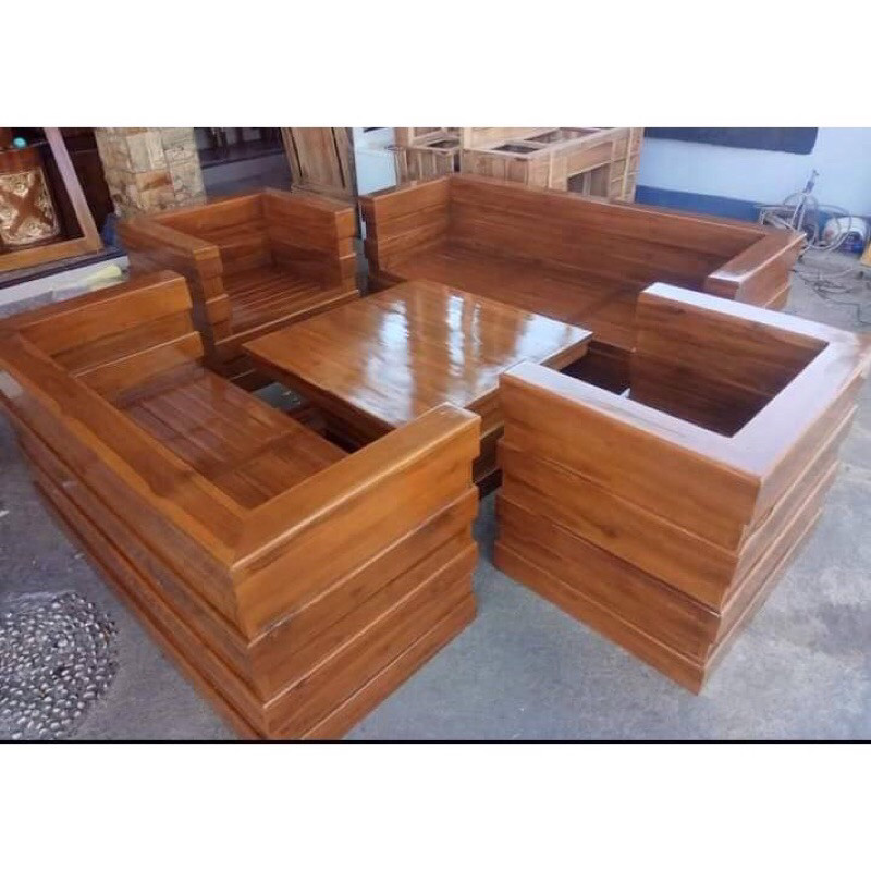 KURSI TAMU BOX KAYU JATI || KURSI TERAS KAYU JATI