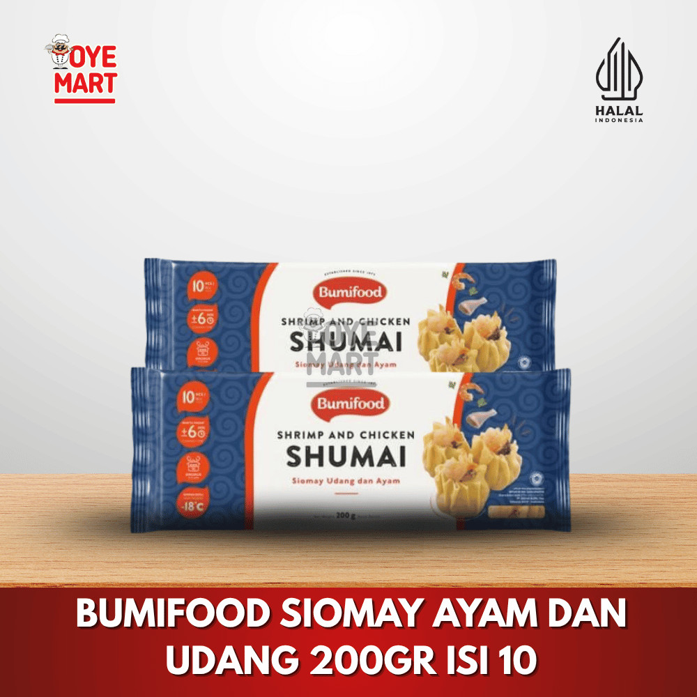 

BUMIFOOD SIOMAY AYAM DAN UDANG 200GR ISI 10 SIOMAY