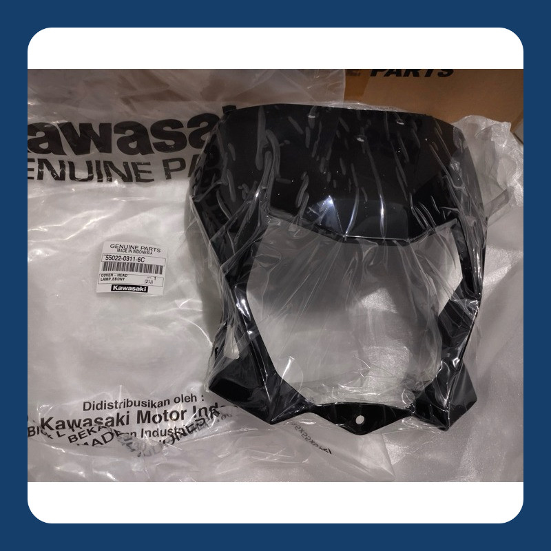 COVER BATOK LAMPU KLX DTRACKER NEW ORIGINAL HITAM POLOS