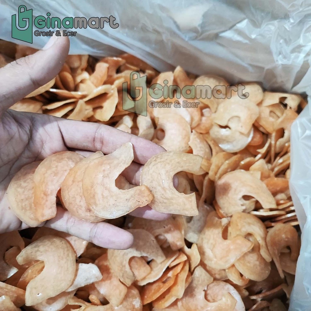 

Kerupuk Udang Sabit Asli Mentah Kualitas Super Mengembang Sempurna Rasa Enak Gurih - Repack 1kg