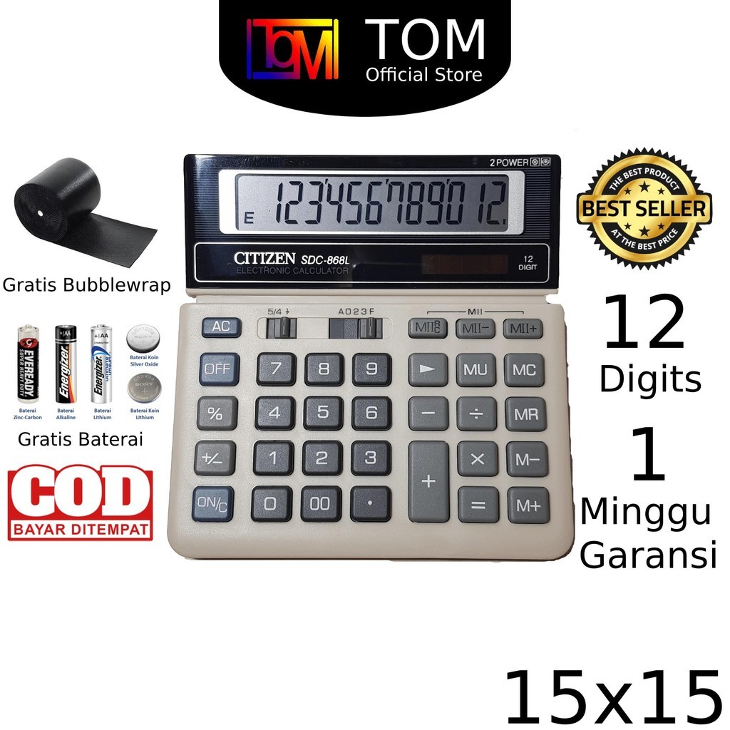 

Kalkulator Check CT-868L 12 Digit - Calculator Check COD