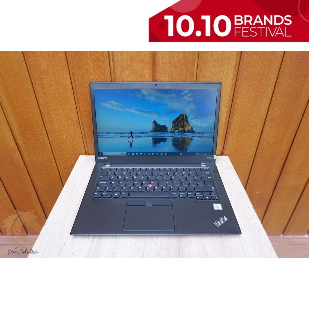 Laptop Lenovo Thinkpad T470s Core i5-7300U Ram 16Gb 512Gb Normal Siap Pakai - Leptop Laptop Murah - 