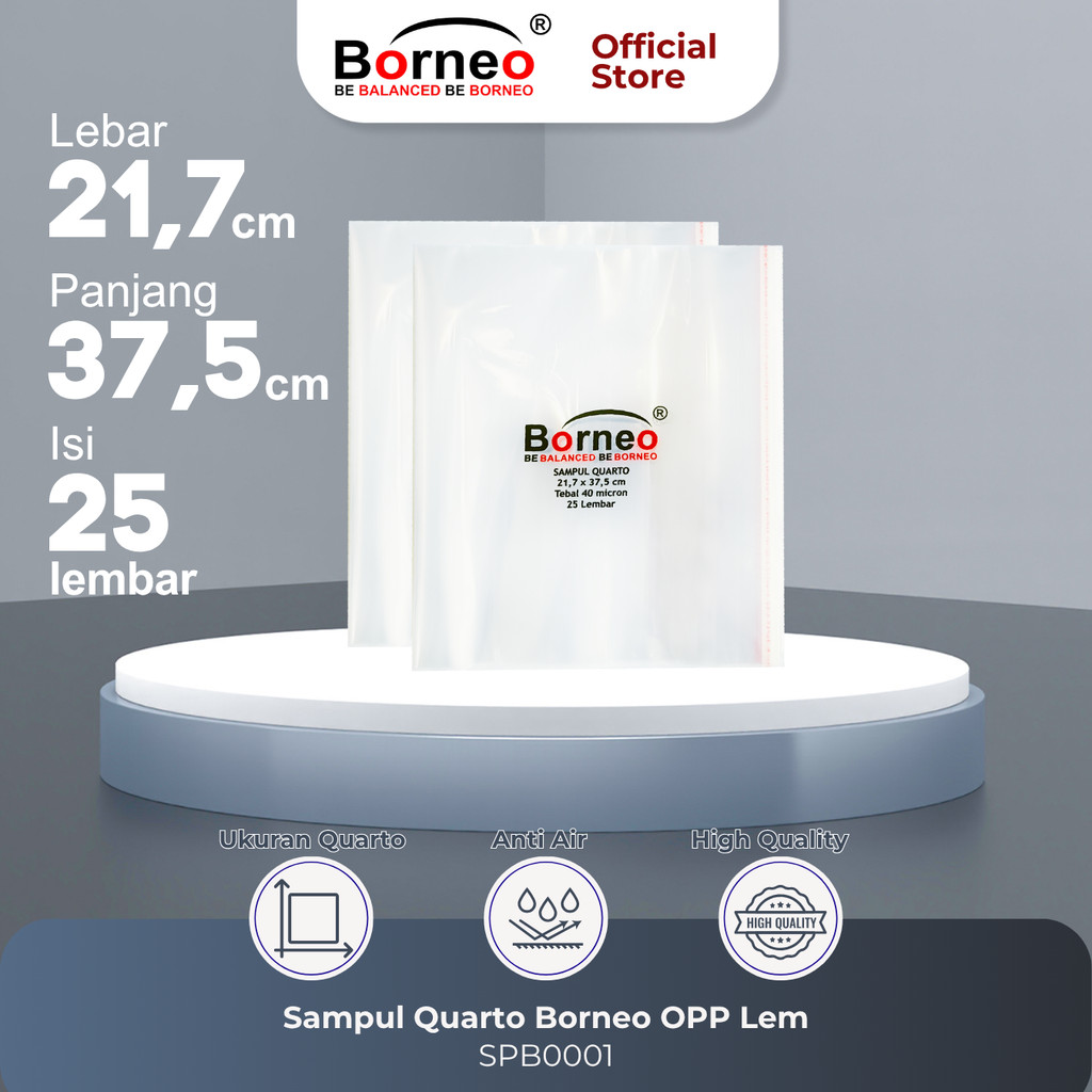 

Sampul Buku Quarto Borneo 200 – Sampul Buku Tebal Transparan Kuat Isi 25 pcs