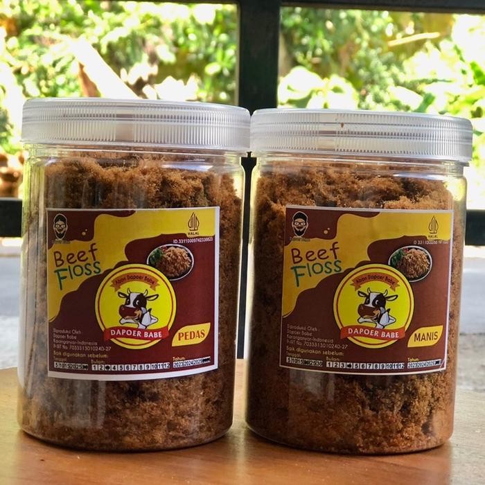 

[PAKET HEMAT ] 2 TOPLES ABON SAPI PREMIUM BERSERAT (Rasa Manis dan pedas berat 305gram/pcs berat total 610 gram ) Food [terlaris]