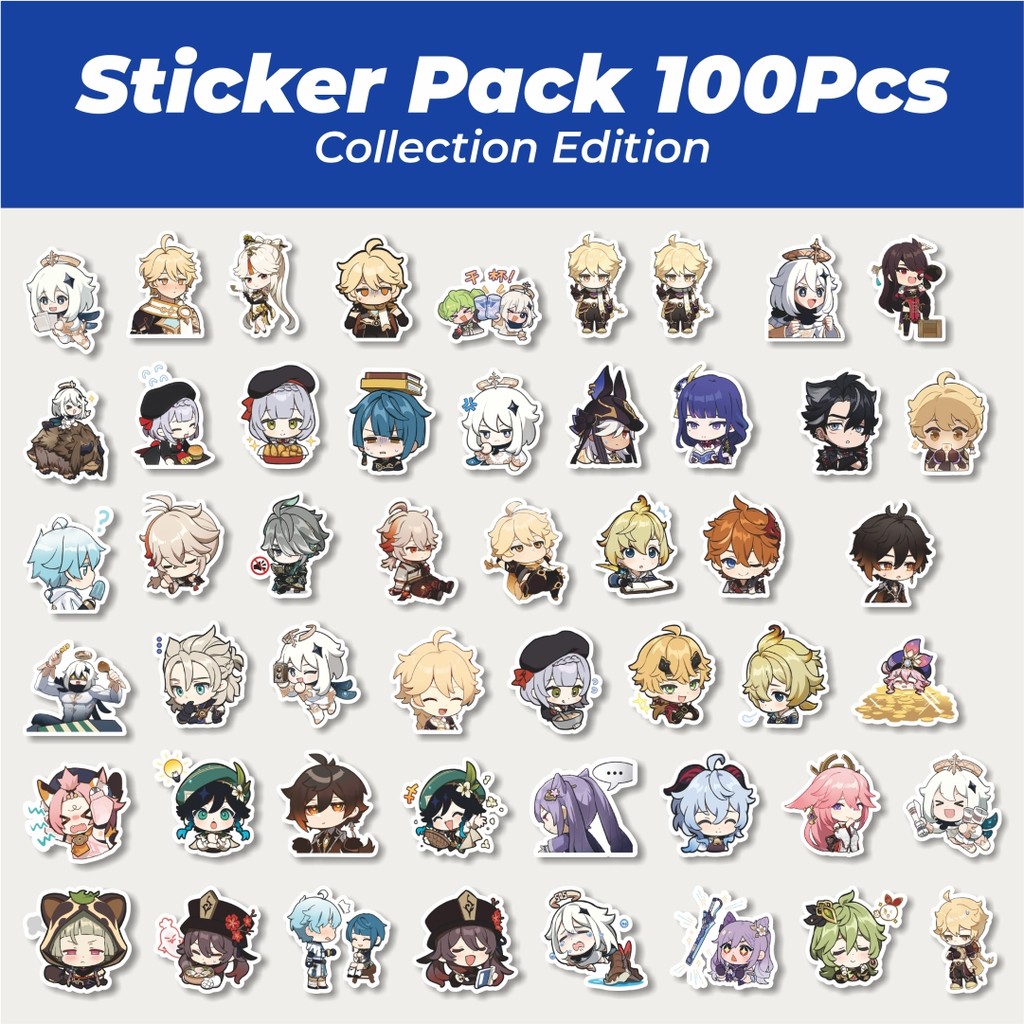 

Hot Stiker Anime Genshin Impact Versi 6 Lucu Anti Air Stikers Berperekat Waterproof Sticker Decal Buat Motor Helm Buku Journal Koper Casing HP Laptop Botol Minum