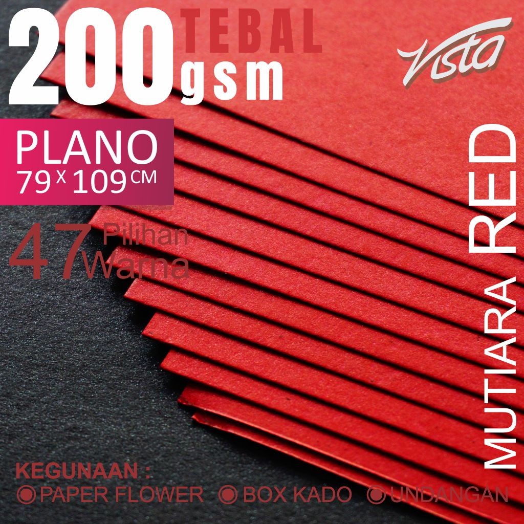 

Kertas MUTIARA RED undangan backdrop paper flower bunga lora flamingo kerajinan