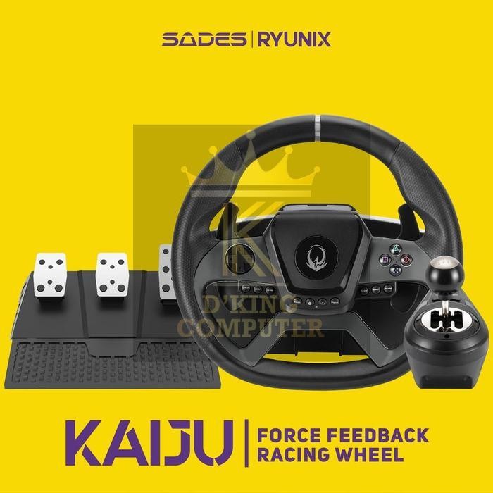 Sades Ryunix Kaiju Force Feedback Racing Wheel XR1 Setir Stir