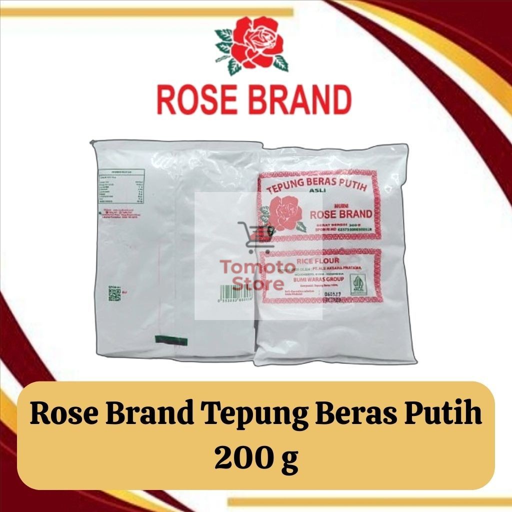 

✨ TOMOTOSTORE ✨ ROSE BRAND (Ekonomis) Tepung Beras 200 Gram / 200 gr