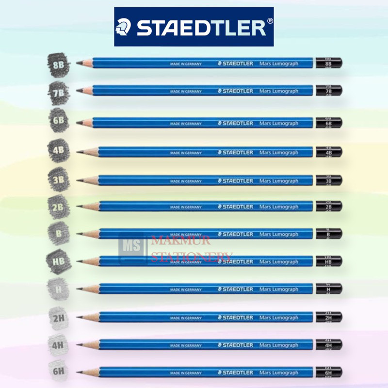 

Pensil Staedtler HB,2B,3B,4B,5B,6B,7B,8B (Pcs)