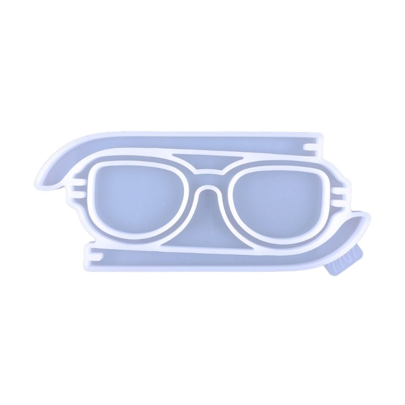 

4XBF 3D Crystal Glasses Shape Ornament Crafts Silicone Mold Suitable for Epoxy Resin Diy Crafts Jewelry Making Home Decor