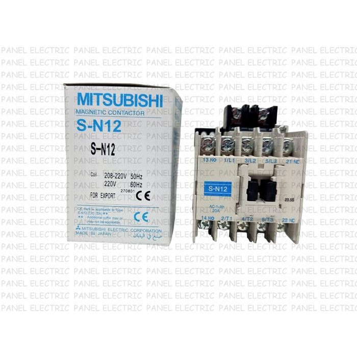 

MAGNETIC CONTACTOR MITSUBISHI SN-12 SN 12 110V/220V/380V KONTAKTOR - 110VAC