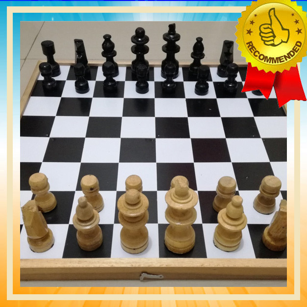 ( BEST QUALITY ) CATUR KAYU Uk.40CM XL Frasser Premium Quality - Permainan Papan Catur Kayu