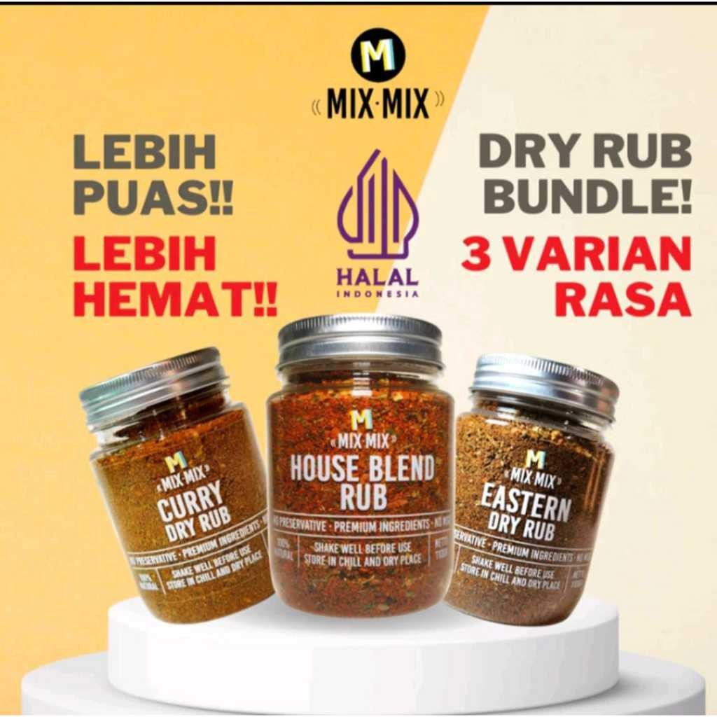 

Bundle paket Mixmix Dry Rub isi 3 toples 110gr