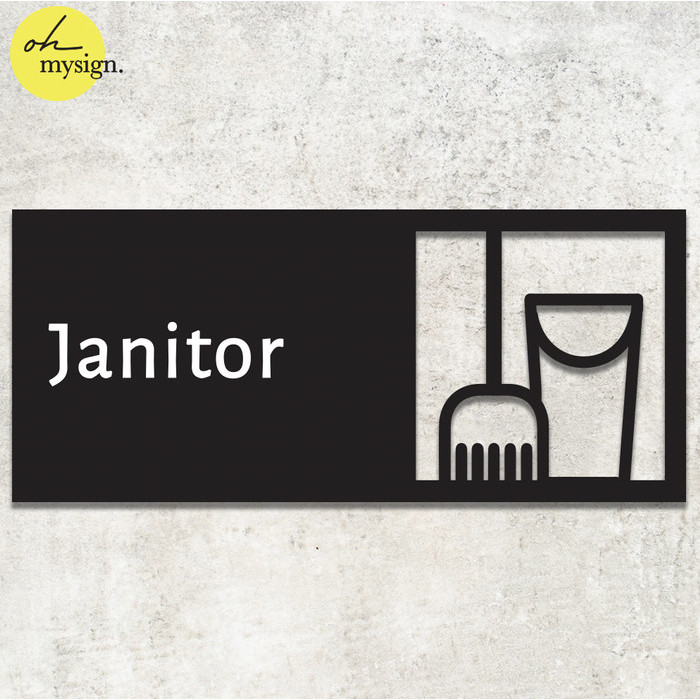 

BEST -Sign Janitor Akrilik | Acrylic Sign Modern | Sign Board