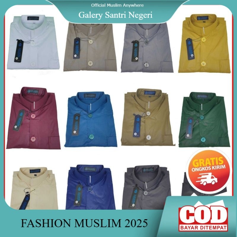 [TERLARIS] El Rumi Baju Koko Model Haibah Santri Pria Merek Alkarom Model Ammu Atasan Pria Koko Hadr