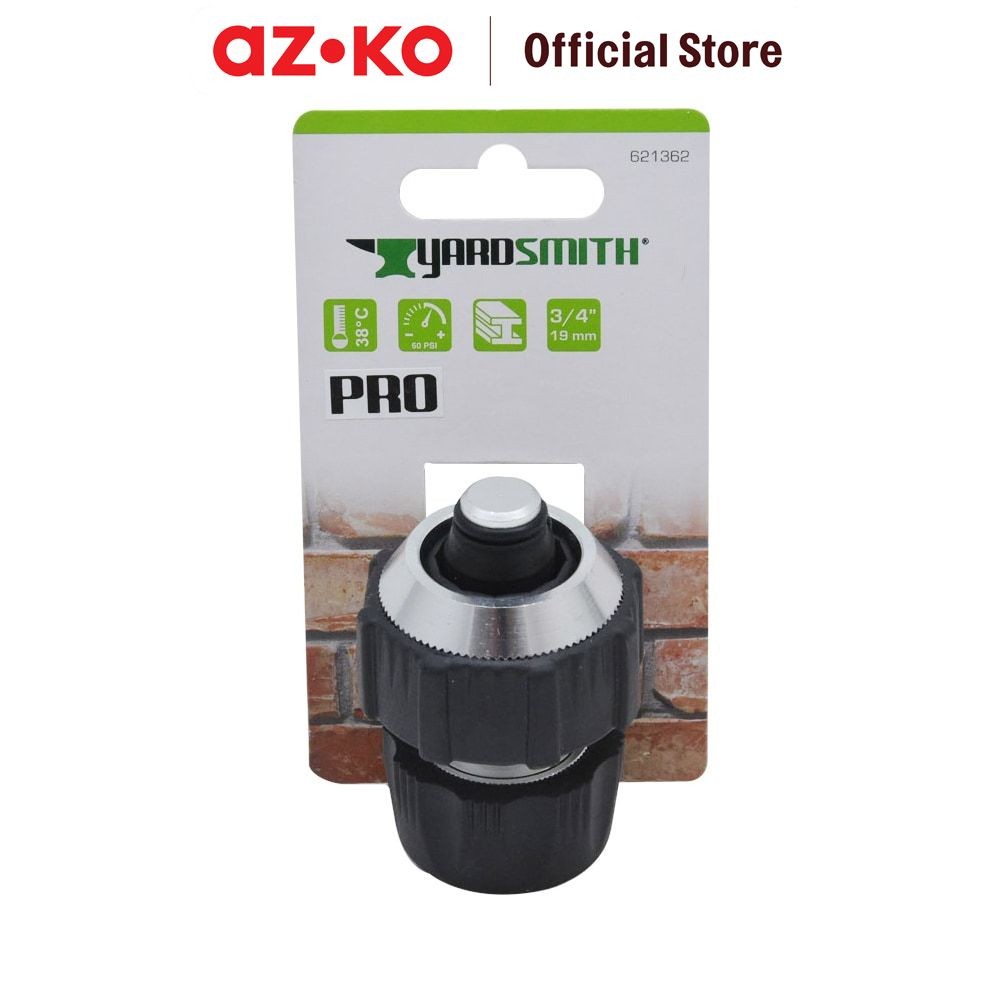 AZKO Yardsmith Sambungan Selang 3/4 - 1 inci Tap Faucet Adaptor Penyambung Selang Perlengkapan Taman