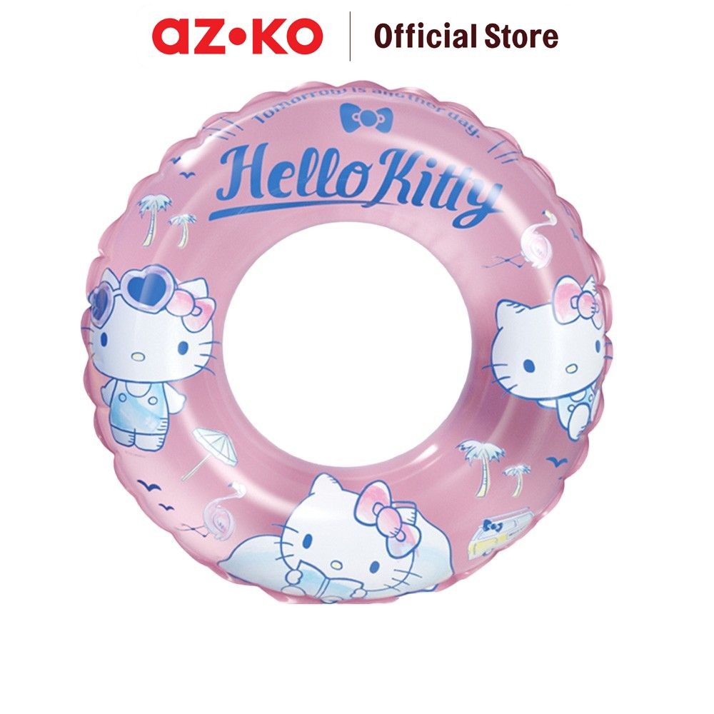 AZKO Hello Kitty 60 cm Ban Renang Anak - Pink Swim Ring For Kids Floating Rings Pelampung Anak Tube 