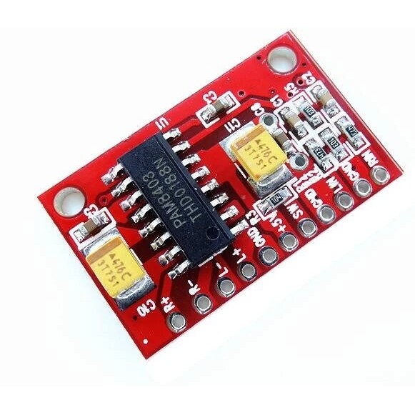 PAM8403 2x3W Digital Power Amplifier Module PCB Merah
