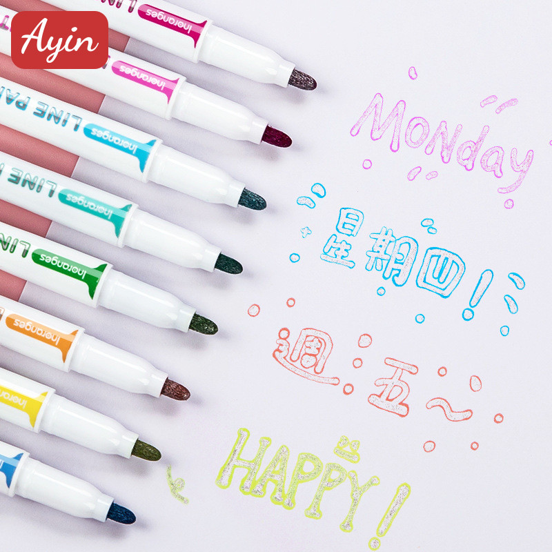 

Marker Pen Highlight/Kapasitas tinggi/Spidol kontur /Stabilo 8/12/24warna