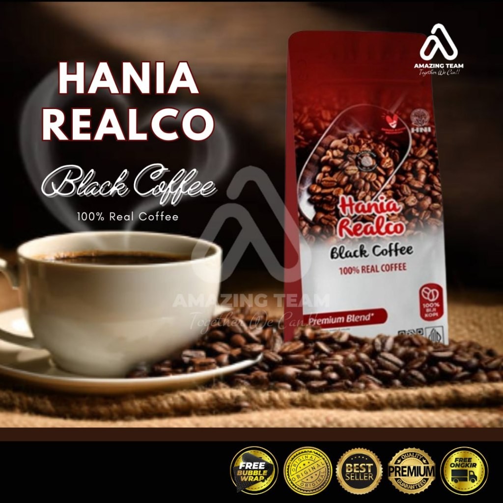 

Kopi Robusta HANIA REALCO BLACK COFFEE PREMIUM BLEND - 100% Biji Kopi