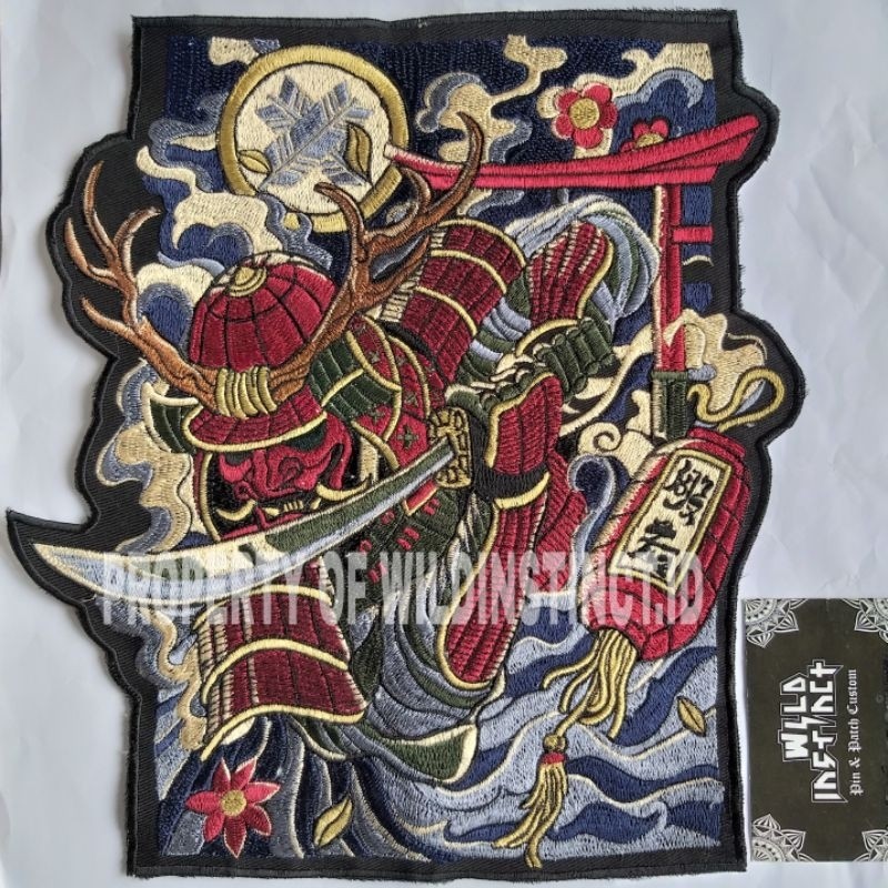 Bordir Logo Custom Patch Bordir Emblem Ukuran Besar / Back Patch Bikers (Terima Satuan)bisa pesan sa