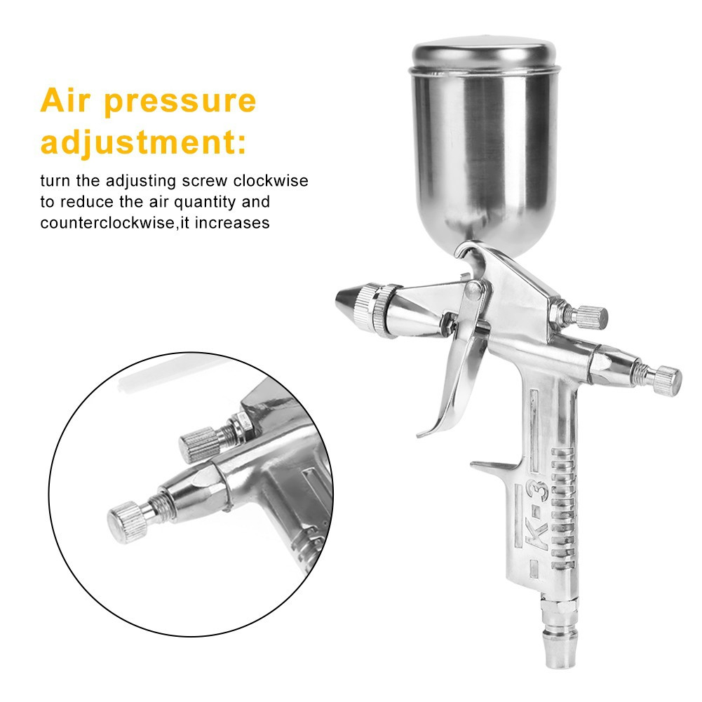 AQW Spray Gun Auarita Gravity K3 Nozzle 0.5mm Semprotan Cat Airbrush