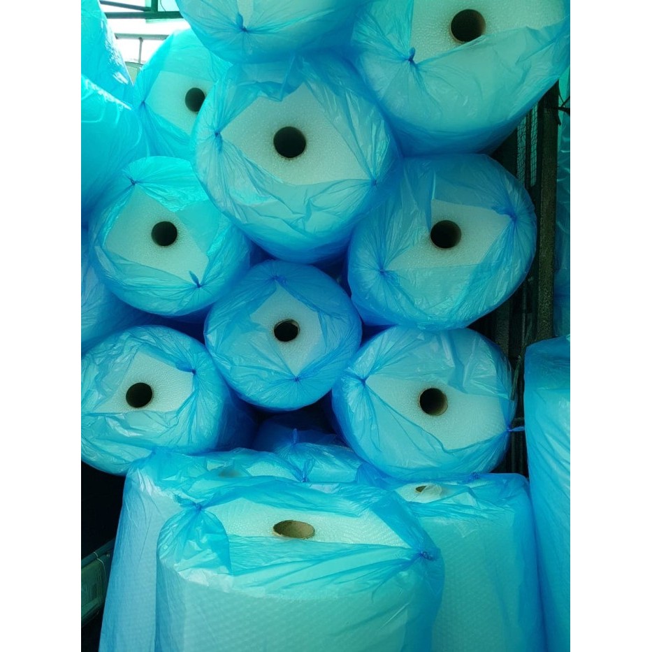 

Bubble Wrap Biru mulia pack (MP) 125 cm x 50meter bungkus biru