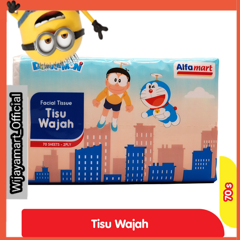 Alfamart Tisu Wajah Doraemon 70 s