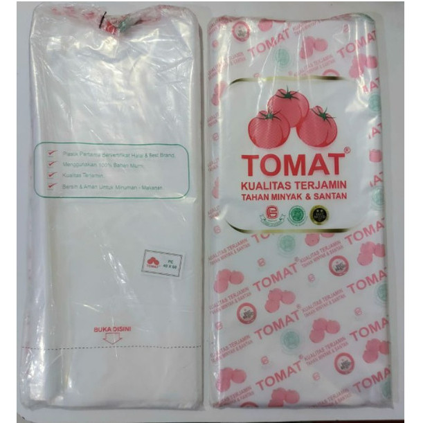 Plastik PE Tomat 40x60 - Plastik PE TOMAT - PE TOMAT Ukuran Besar - Plastik Laundry - Plastik Ikan