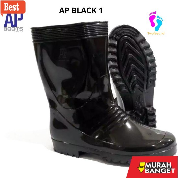 sepatu safety terbaik AP Boots Terra Safety S4 - Original-SEPATU BOOTS - AP BLACK