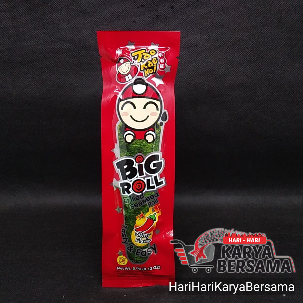 

MAKANAN RINGAN RUMPUT LAUT TAO KAE NOI BIG ROLL SPICY 3.6GR