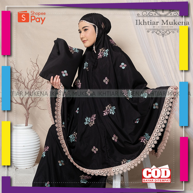 [PREMIUM ORIGINAL] Mukena Dewasa Bordir Songket Daily Katun Premium Mewah Ikhtiar Series