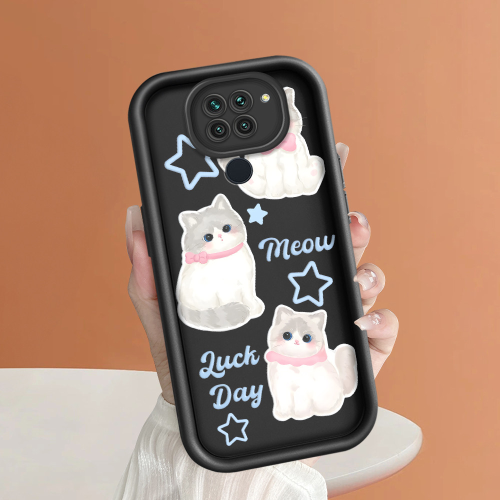 Casing Kucing Selebriti Internet Untuk For  Xiaomi Redmi Note 9 Cat Stars Phone Case Softcase 4145