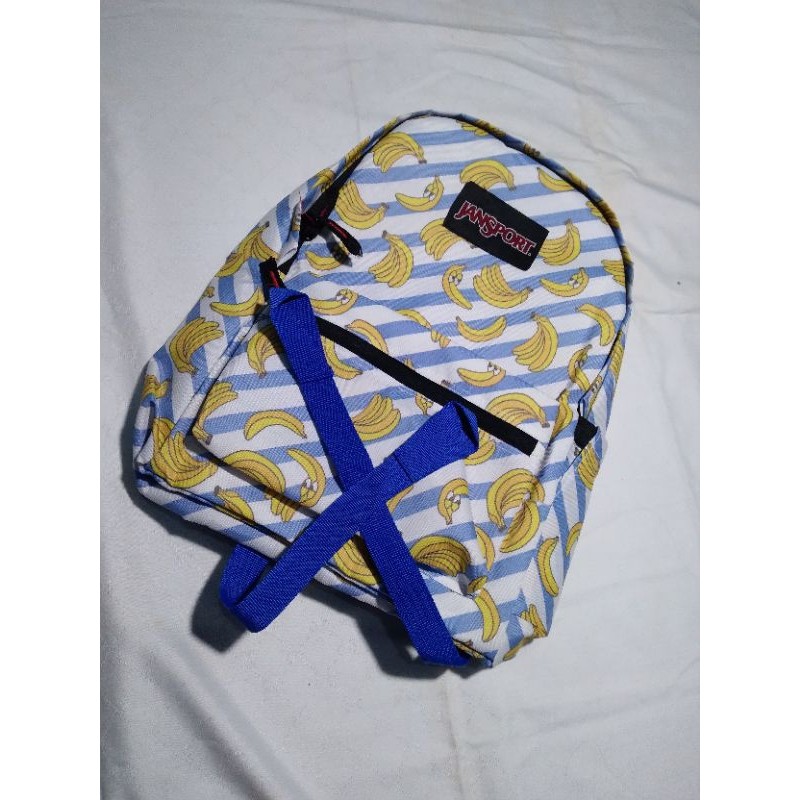 Ransel JanSport Banana/pisang Premium full tag