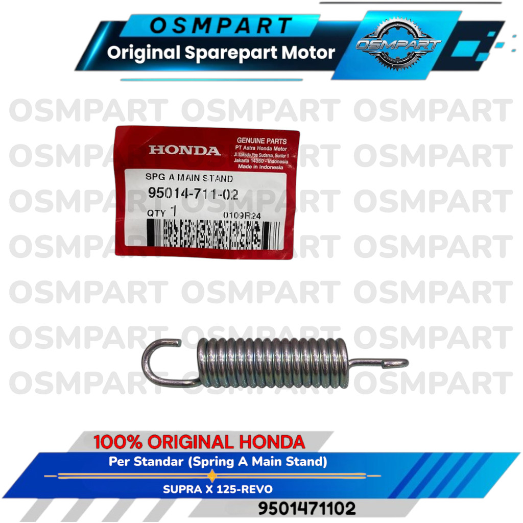 PER STANDAR TENGAH REVO 110 FI SUPRA X 125 SUPRA X 125 FI NEW HONDA 95014-711-02 ORIGINAL