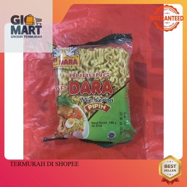

Paket 3 Mie Kering cap Burung Dara Pipih / Keriting 140gr