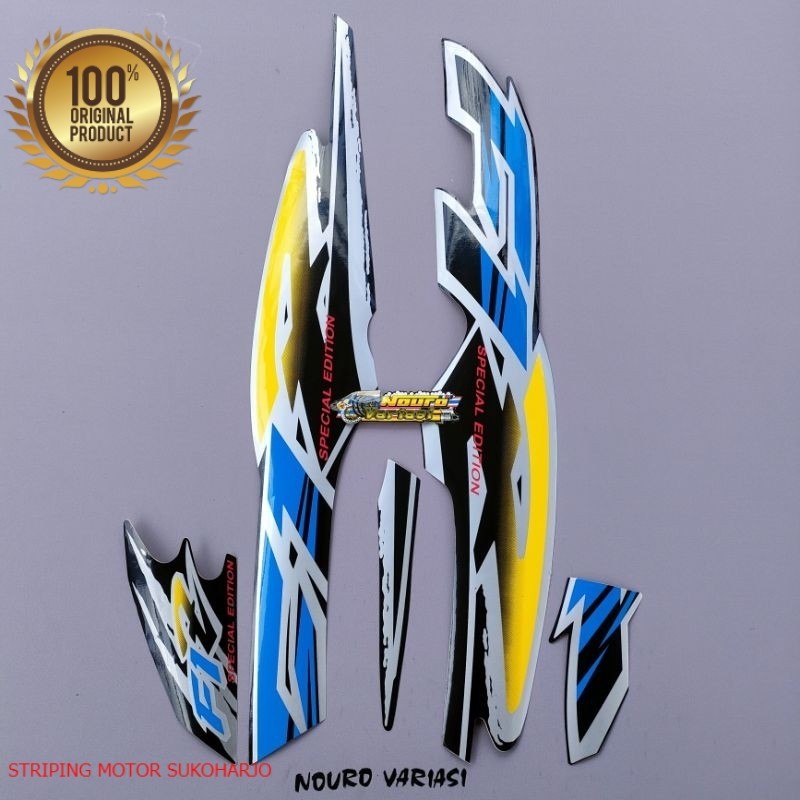 (ORI) striping yamaha fizr fiz r f1 zr 1996 biru kuning  kualitas original