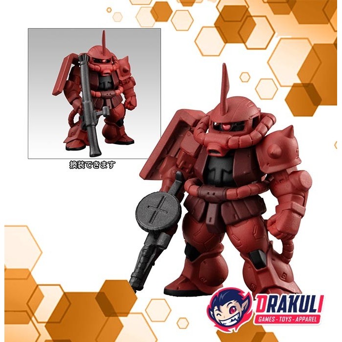 Toys BANDAI Gundam Converge Movie Visual Selection Figure - Zaku II (Char's Custom) Gundam Ver.