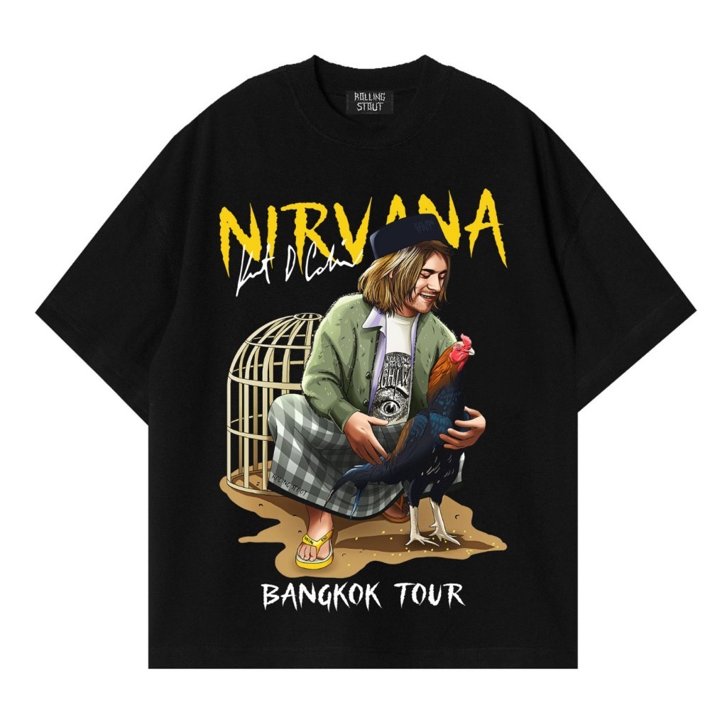 Nirvana Series Rollingstout Street style Tshirt