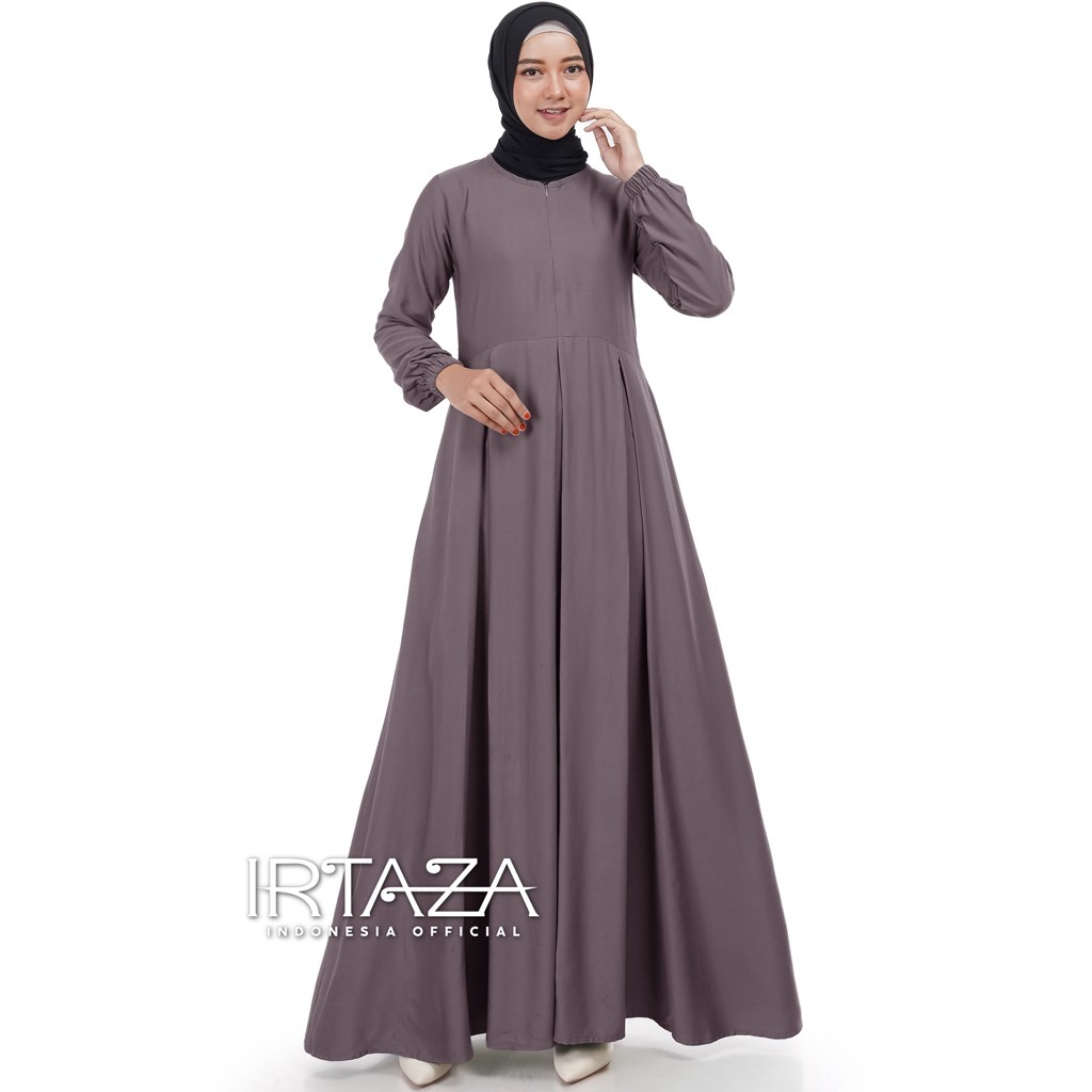 SMB67 Tanisha Dress Gamis Polos Original Rayon Twill Premium
