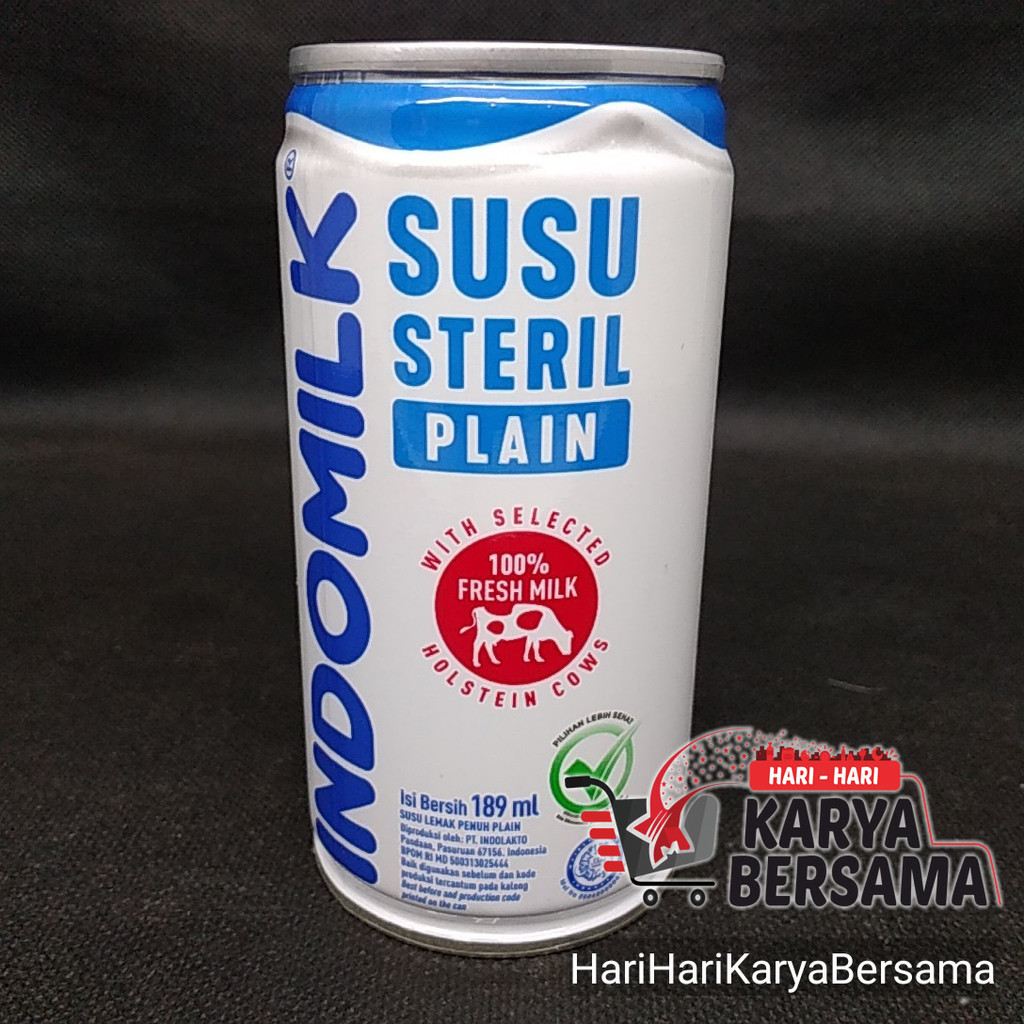 

MINUMAN SUSU INDOMILK STERIL PLAIN 189ML