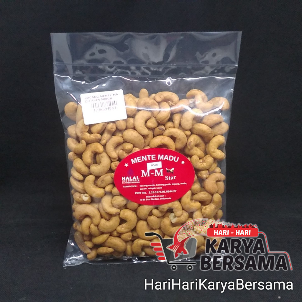 

MAKANAN RINGAN HOME MADE KACANG MENTE MADU ASIN 500GR