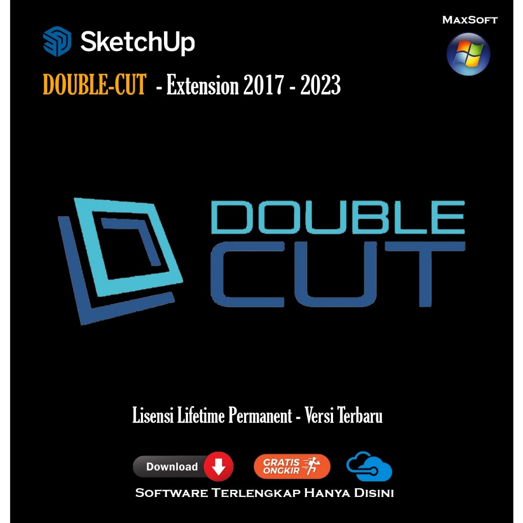 Double-Cut [2023] Sketchup Extension Plugin Lisensi Permanen