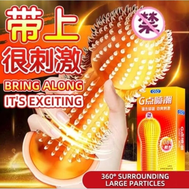 All new product Olo Lidah Kucing - Kondom Spike Duri - Kondom Olo Original 001 - Olo Climax Zero Per