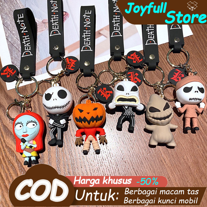 Ganci Tengkorak Pumpkin / Gantungan Kunci Horror / Keychain The Nightmare Before Christmas / Gantung