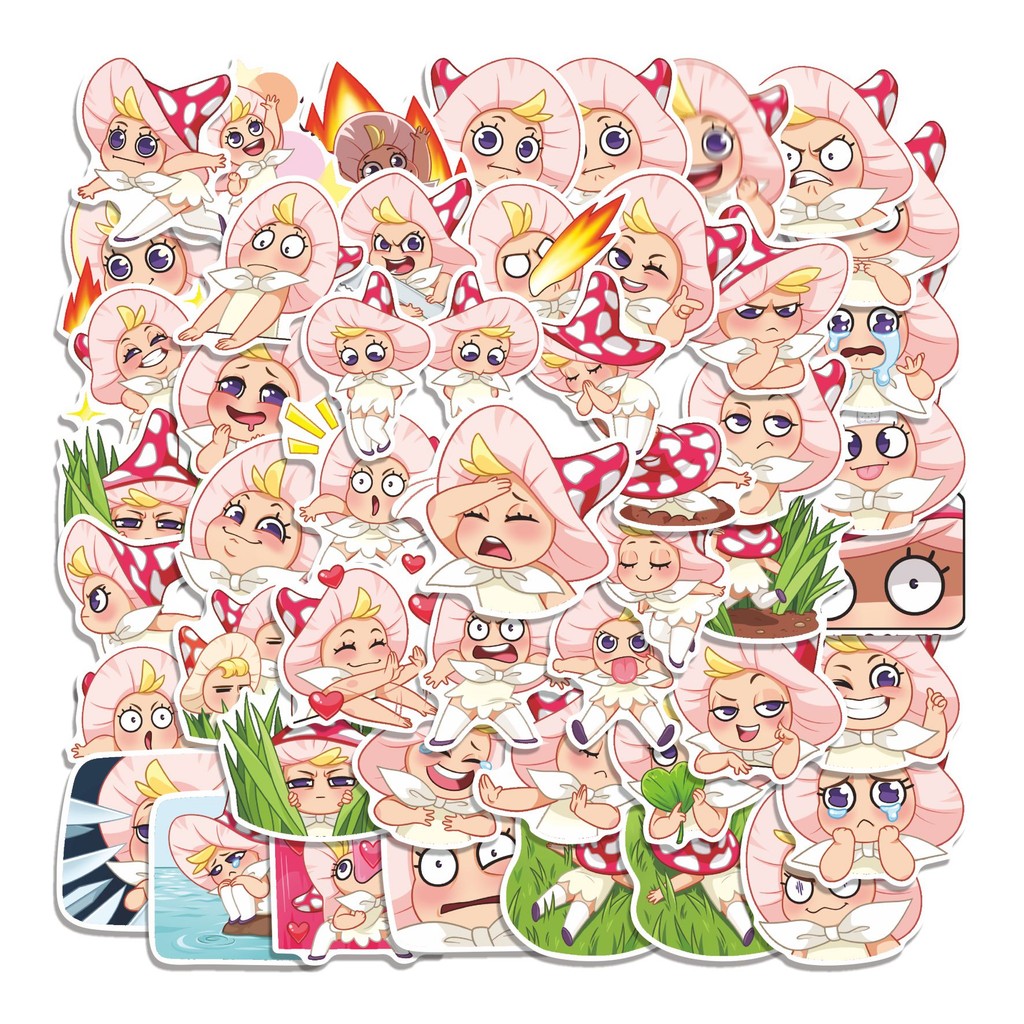 

COD 50 Pcs Stiker VK Marusya Lucu Anti Air Untuk Dekorasi Notebook Sepeda Skateboard Handphone