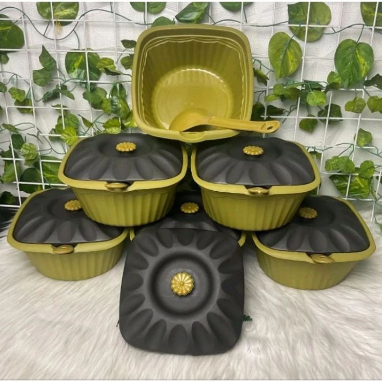 BASI PRASMANAN / WADAH SAJI SAYUR + 6 PCS IRUS / basi prasmanan serbaguna